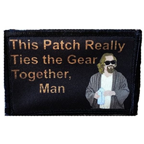 RedheadedTshirts Airsoft Morale Patch 1 Big Lebowski Pee Rug Morale Patch. Perfect for Your Tactical Military Army Gear, Backpack, Operator Baseball Cap, Plate Carrier or Vest. 2x3" Hook Patch. Made in The USA