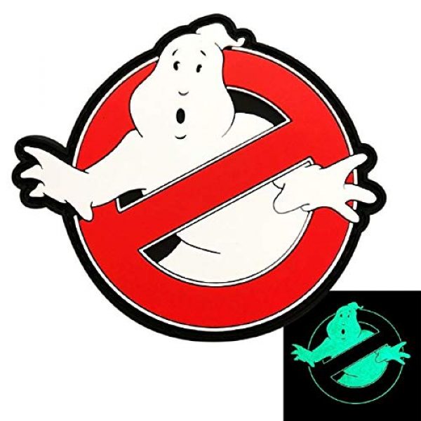 Miltacusa Airsoft Morale Patch 3 Ghostbusters No Ghost Hook Patch (Glow Dark 3D-PVC RUBBER)