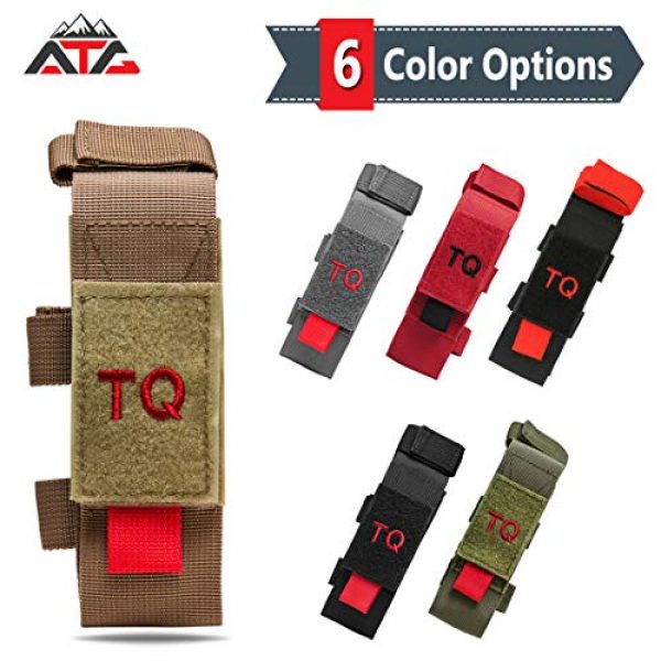 ATG Tactical Pouch 5 ATG Tactical Tourniquet & Trauma Medical Shear Pouch MOLLE PALS Duty Belt Loop EMT EMS