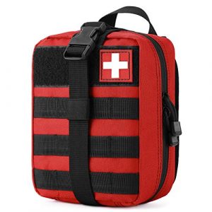 Gonex Tactical Pouch 1 Gonex MOLLE Medical Pouch EMT First Aid Pouch Rip-Away IFAK Tactical Utility Pouch for Outdoor Activities Medical Supplies (Bag Only)