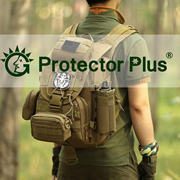 Protector Plus Tactical Pouch 7 Protector Plus First Aid Kit Pouch Tactical MOLLE Medical Utility Bag Military IFAK Gear Case Outdoor Emergency Survival Supplies (Bag Only)