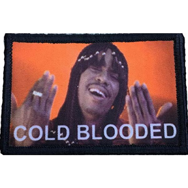 RedheadedTshirts Airsoft Morale Patch 1 Dave Chappelle Cold Blooded Morale Patch Tactical Military 2x3" Funny Hook and Loop