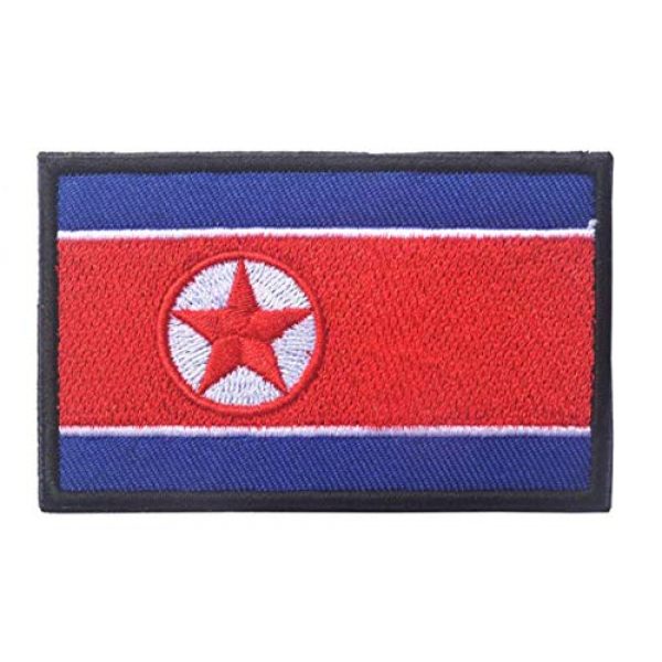 Tactical Embroidery Patch Airsoft Morale Patch 2 2pcs Korea Flag Embroidery Patch Military Tactical Morale Patch Badges Emblem Applique Hook Patches for Clothes Backpack Accessories