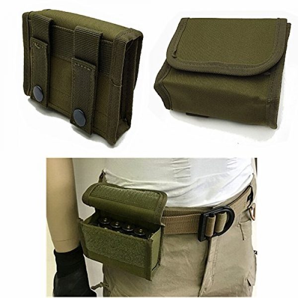 FIRECLUB Tactical Pouch 3 FIRECLUB 10 Round Shotgun Shotshell Reload Holder Molle Pouch for 12 Gauge/20G