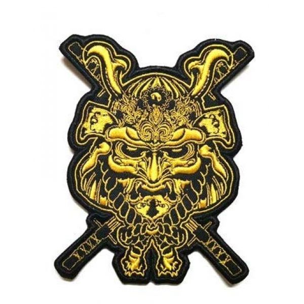 Embroidery Patch Airsoft Morale Patch 1 Japanese Bushido Japanese Warrior Military Hook Tactics Morale Embroidered Patch (color1)