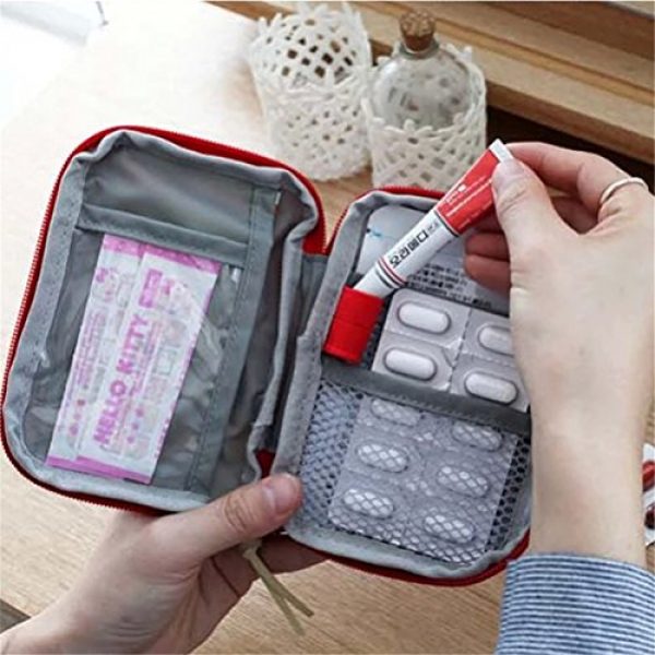 Saumota Tactical Pouch 6 Saumota Small Empty Emergency First Aid Kit Medical Pouch Survival Bag-Blue
