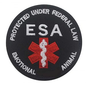 Embroidered Patch Airsoft Morale Patch 1 Service Dog ESA 3D Tactical Patch Military Embroidered Morale Tags Badge Embroidered Patch DIY Applique Shoulder Patch Embroidery Gift Patch