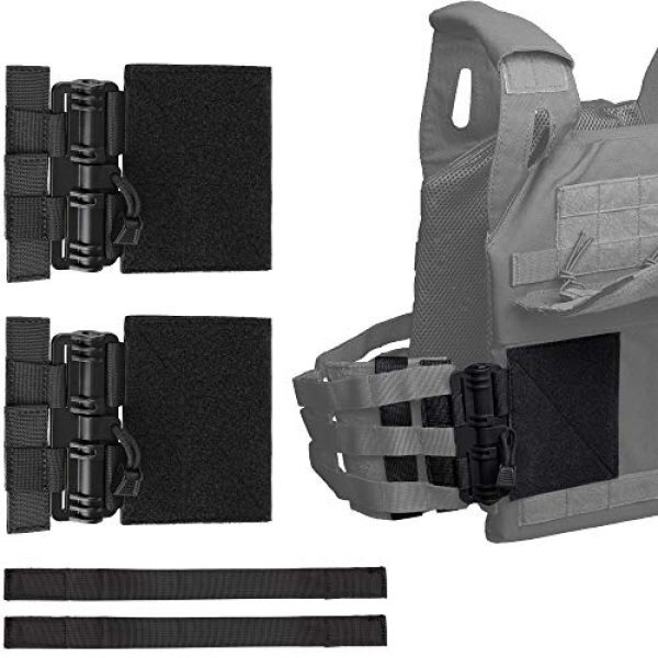 LIVANS Tactical Pouch 1 LIVANS Quick Release Buckle Set for Plate Carrier, Molle Side Belt Cummerbund Fast Fit Buckle Set Single Point Quick Release Assembly
