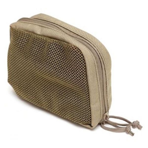 LBX TACTICAL Tactical Pouch 1 LBX TACTICAL Mesh Pouch, Tan, Medium