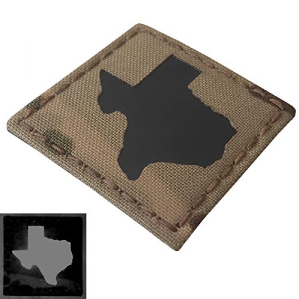 Tactical Freaky Airsoft Morale Patch 4 Texas Multicam Infrared IR 2x2 Tactical Morale Hook&Loop Patch