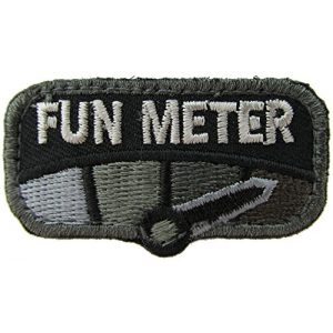 MilSpec Monkey Airsoft Morale Patch 1 Milspec Monkey Fun Meter Morale Patch (Black)