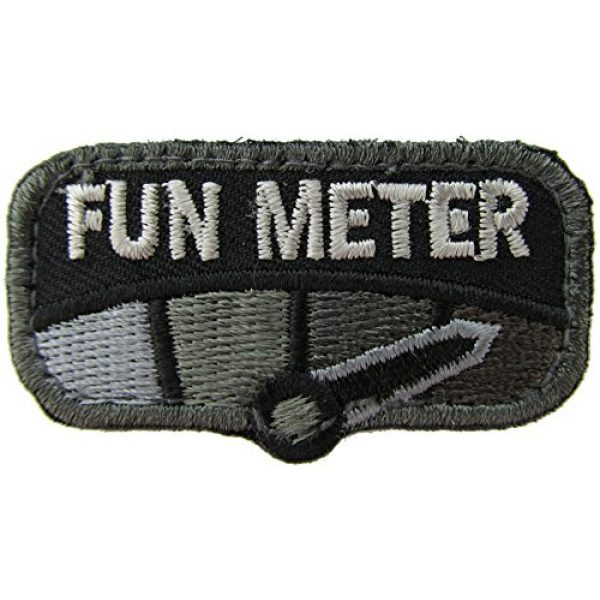 MilSpec Monkey Airsoft Morale Patch 1 Milspec Monkey Fun Meter Morale Patch (Black)