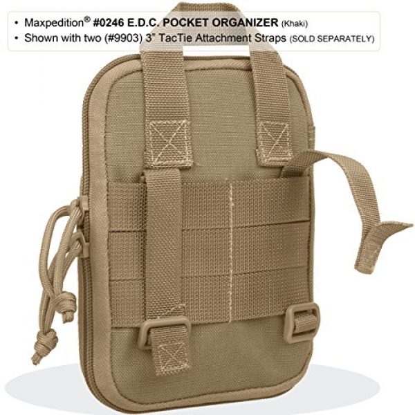 Maxpedition Tactical Pouch 4 Maxpedition E.D.C. MOLLE Pocket Organizer - Black 0246B
