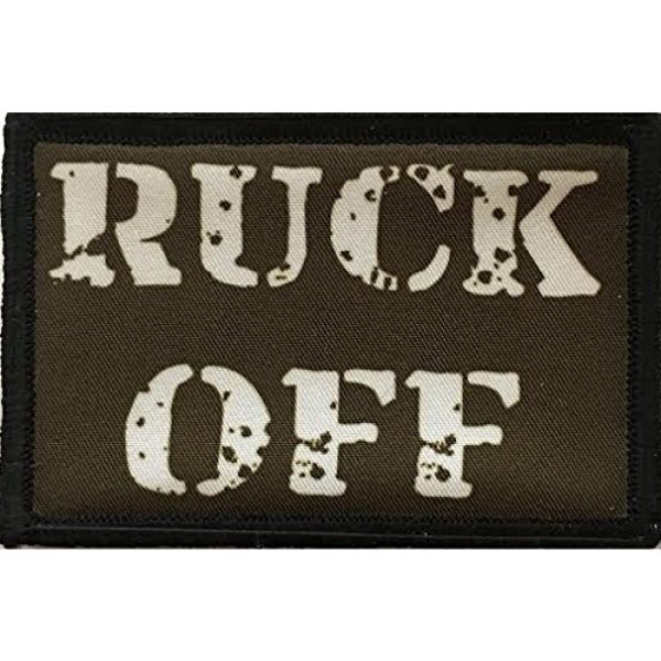 RedheadedTshirts Airsoft Morale Patch 1 RUCK Off! Funny Morale Patch 2x3" Hook and Loop Made in The USA