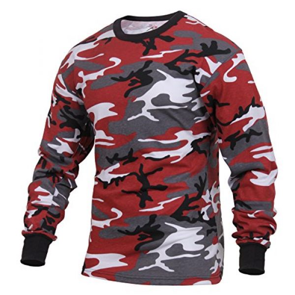Rothco Tactical Shirt 1 Long Sleeve Camo T-Shirt | Camouflage T-Shirt | Camo Shirt