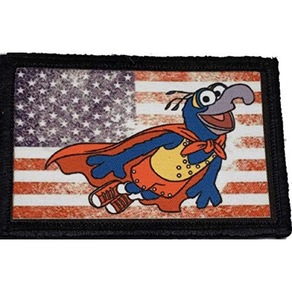 RedheadedTshirts Airsoft Morale Patch 1 Gonzo The Great Muppets Morale Patch Funny Tactical Military 2x3"