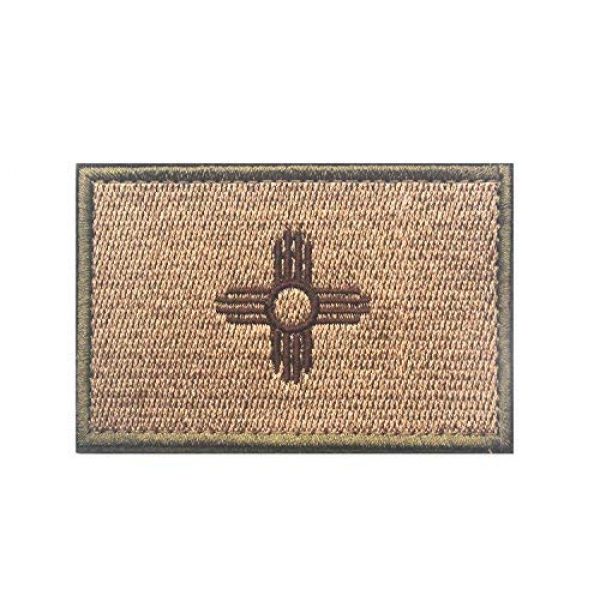 Oyster-Patch Airsoft Morale Patch 2 Oyster-Patch USA US American State Flag Patch Weird/Tan/Gray