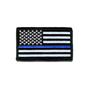 BASTION Airsoft Morale Patch 1 BASTION Morale Patches (USA Flag, Blue Line) | 3D Embroidered Patches with Hook & Loop Fastener Backing | Well-Made Clean Stitching, Military Patches Ideal for Tactical Bag, Hats & Vest