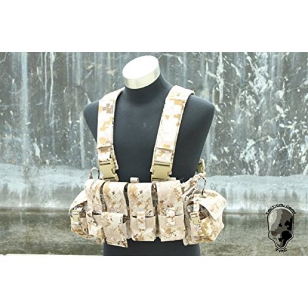 TMC Airsoft Tactical Vest 1 TMC Tactical Military 961A Camo AOR1A1 Cordura Chest Rig Vest Airsoft Paintball