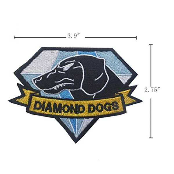 GrayCell Airsoft Morale Patch 2 GrayCell Military Morale Diamond Dogs and Metal Gear Solid Fox Patch