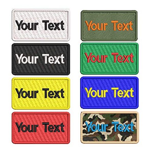 Graceful life Airsoft Morale Patch 1 Graceful life Custom Embroidery Name Patches 3 1/2"W x 2"H Personalized Military Number Tag Customized Logo ID for Multiple Clothing Bags Vest Jackets Work Shirts