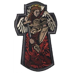 F-Bomb Morale Gear Airsoft Morale Patch 1 St. Michael The Archangel - 100% Embroidered Morale Patch with Hook and Loop Backing