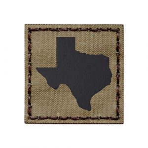 Tactical Freaky Airsoft Morale Patch 1 IR Texas Tan Coyote Brown Infrared 2x2 Lone Star Tactical Morale Hook&Loop Patch