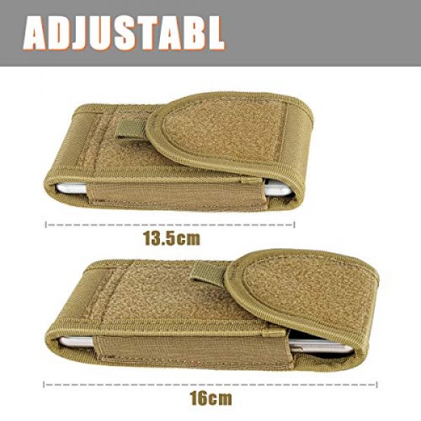 IronSeals Tactical Pouch 3 IronSeals EDC Waist MOLLE Pouch Bag Tactical Belt Loop Gear Hook Portable