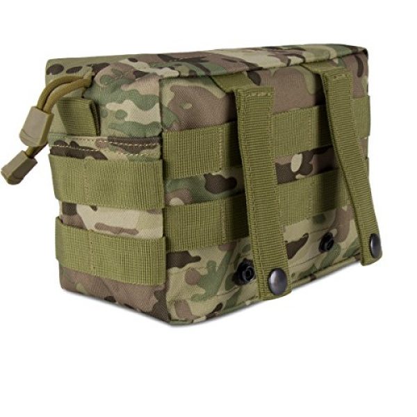 IronSeals Tactical Pouch 3 IronSeals MOLLE Pouch, 2 Pack Multi-Purpose Tactical Compact Water-Resistant Utility Gadget Gear EDC Pouch