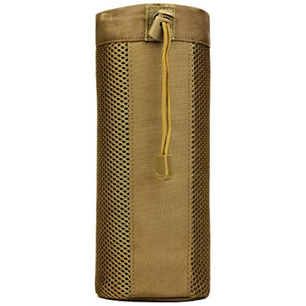 Protector Plus Tactical Pouch 1 Protector Plus Tactical Water Bottles Pouch Military MOLLE Mesh Kettle Holder Bag H2O Drinks Carrier Case