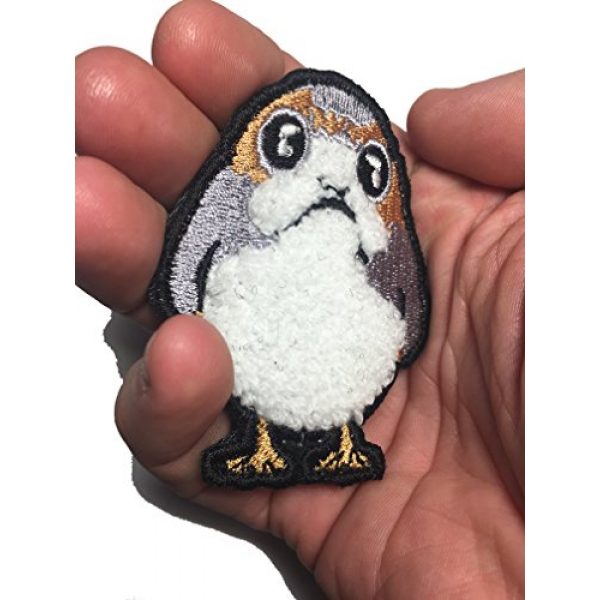Empire Tactical USA Airsoft Morale Patch 2 The Star Wars EMBROIDERED Porg Plush fuzzy morale patch