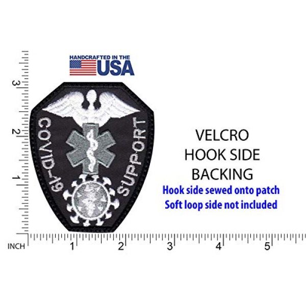 Patch Brigade Airsoft Morale Patch 2 Cov-id-19 Medical Virus Support Medic Badge Patch
