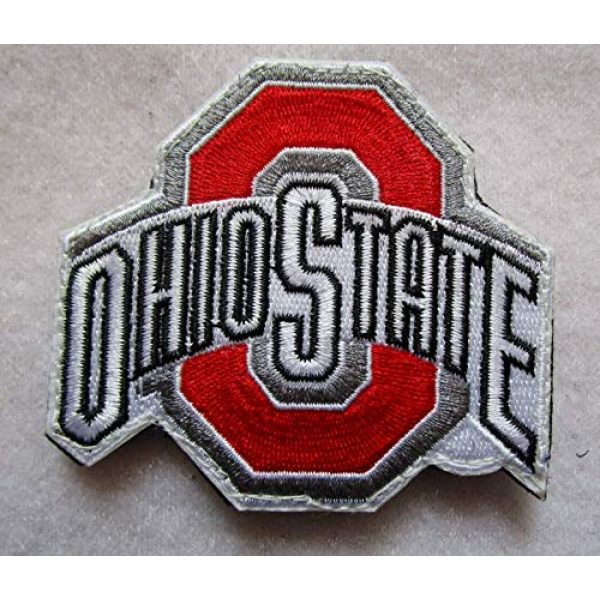 Embroidered Patch Airsoft Morale Patch 1 Ohio State Buckeyes 3D Tactical Patch Military Embroidered Morale Tags Badge Embroidered Patch DIY Applique Shoulder Patch Embroidery Gift Patch