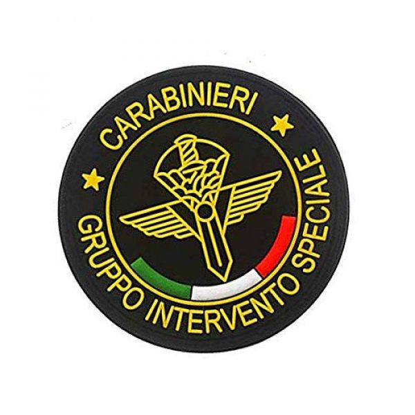 PVC PATCH Airsoft Morale Patch 2 Italian Special Forces Italy Gruppo Intervento Speciale Carabinieri Military Hook Loop Tactics Morale PVC Patch