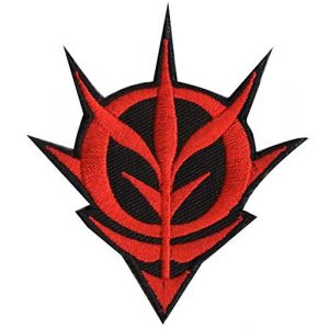 Tactical Embroidery Patch Airsoft Morale Patch 1 Mobile Suit Gundam Principality of Zeon Character Tactical Embroidery Patch Hook & Loop Morale Patch Military Patch for Clothing Accessory Backpack Armband (red)