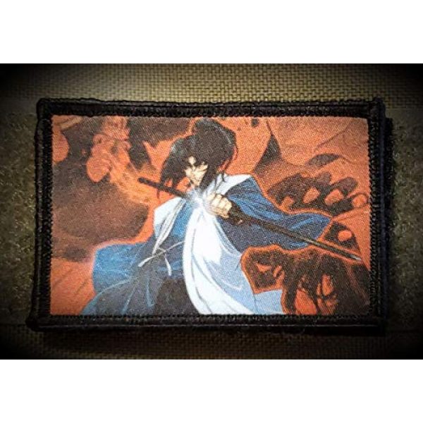 RedheadedTshirts Airsoft Morale Patch 2 Basilisk Kouga Gennosuke Morale Patch. Made in The USA! 2x3" Hook and Loop