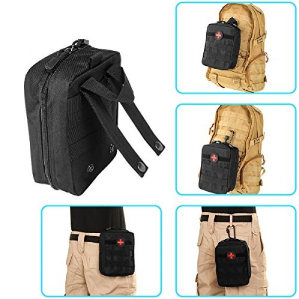 IronSeals Tactical Pouch 6 IronSeals Tactical MOLLE EMT Medical First Aid IFAK Blowout Utility Pouch with First Aid Patch and Shear
