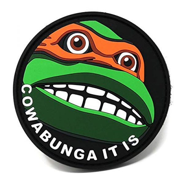 Stinking Patch Co. Airsoft Morale Patch 1 Cowabunga It is PVC Hook and Loop Patch | Funny Tactical Patch