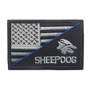 Tactical Embroidery Patch Airsoft Morale Patch 1 Sheep Dog Tactical Embroidery Patch Hook & Loop Morale Patch Military Patch for Clothing Accessory Backpack Armband (color1)
