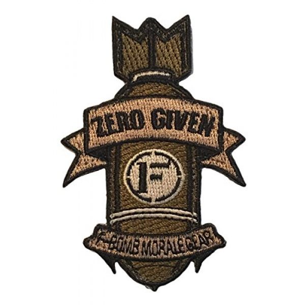 F-Bomb Morale Gear Airsoft Morale Patch 1 Zero Given F-Bomb Embroidered Morale Patch