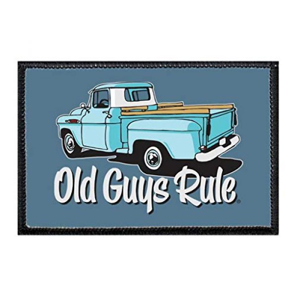P PULLPATCH Airsoft Morale Patch 1 Old Guys Rule - Kept On Truckin Morale Patch | Hook and Loop Attach for Hats, Jeans, Vest, Coat | 2x3 in | by Pull Patch