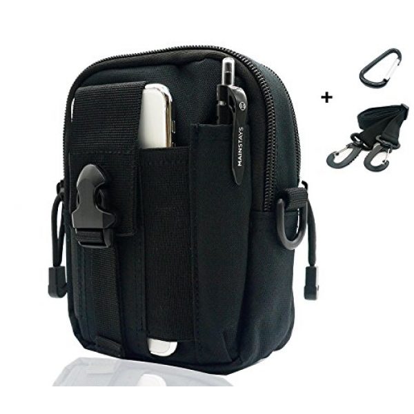 SEVENPICKS Tactical Pouch 1 SEVENPICKS Tactical Waist Pack Multi Purpose Bag EDC Pouch Utility Upgraded Version with Strap Camping Hiking Pouch Nylon Cell Phone Bag