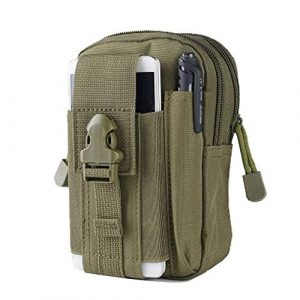 Deumy Tactical Pouch 1 Deumy Multifunctional Tactical Molle EDC Pouch, Universal Outdoor Tactical Holster Military Molle Hip Waist Belt Bag Wallet Pouch Purse Phone Case with Zipper