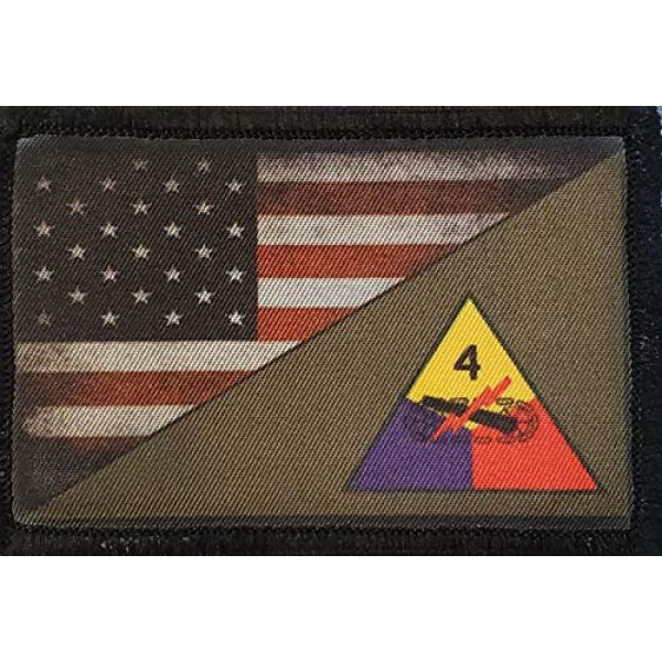 RedheadedTshirts Airsoft Morale Patch 1 4th Armored Division Morale Patch Tactical Military by RedheadedTshirts. Made in The USA!