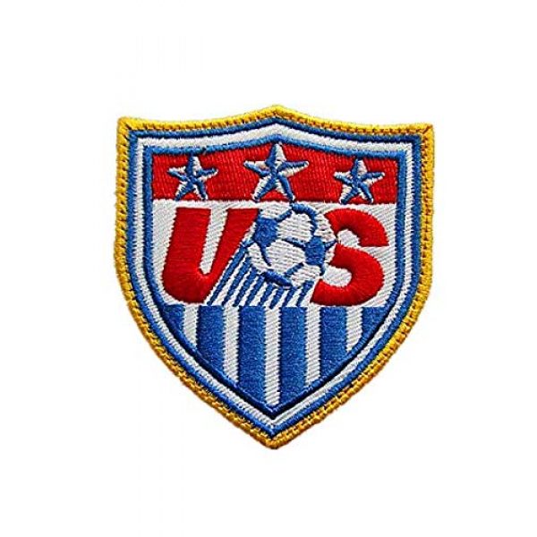 Embroidery Patch Airsoft Morale Patch 1 USA United States World Cup Football Soccer Club Team Military Hook Loop Tactics Morale Embroidered Patch