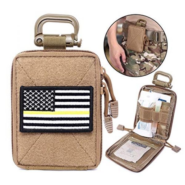 LGL Tactical Pouch 5 Tactical Sling Bag Tactical Pouches - Tactical Molle EDC Pouch Range Bag Medical Organizer Pouch Military Wallet Small Bag Outdoor Hunting Accessories Vest Equipment Tool Pouch Bag Mini Utility Pouch