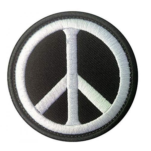 Antrix Airsoft Morale Patch 1 Antrix Funny Black World Peace Sign Logo Applique Fastener Hook and Loop Military Badge Patch for Backpacks Caps Hats Vests Bags