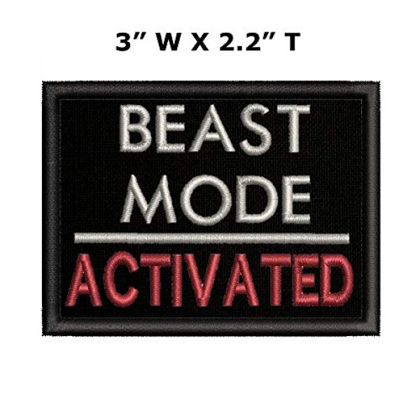 Appalachian Spirit Airsoft Morale Patch 2 Beast Mode On Military Morale Patch Tactical Emblem Iron/Sew On Patches-3.5x2.2"