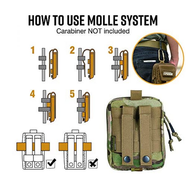 EXCELLENT ELITE SPANKER Tactical Pouch 4 EXCELLENT ELITE SPANKER Molle Admin Pouch Military Utility Tool Pouch EDC Molle Pouchs Gadget Waist Bags