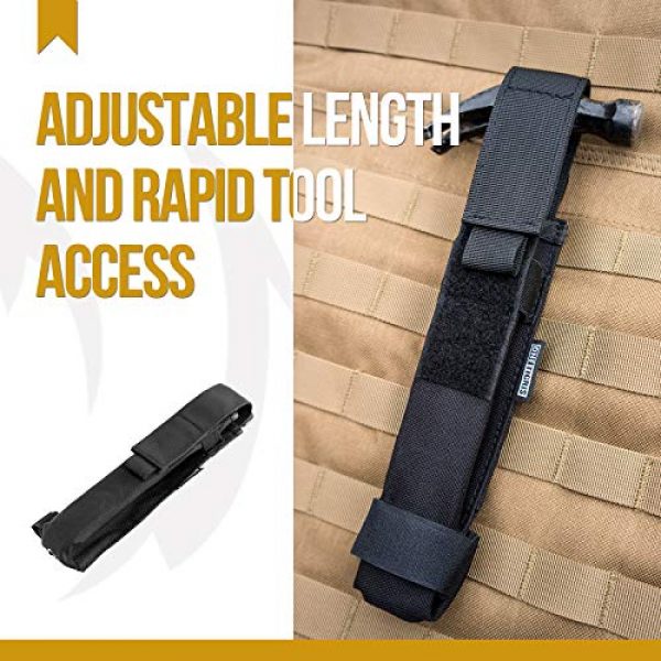 OneTigris Tactical Pouch 4 OneTigris X-Sheath Multiuse Tool Pouch Holster with Adjustable Capacity for Holding Flashlight, Folding Knife, Baton, Hammer